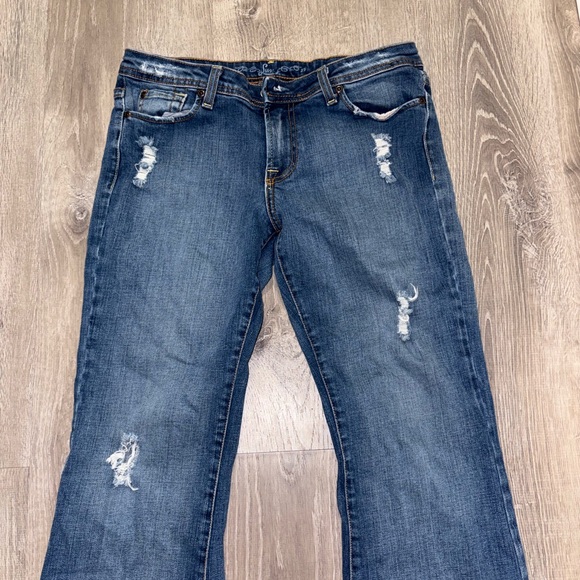 Women's Lux Blue Distressed Jeans size 29: express - Picture 6 of 6